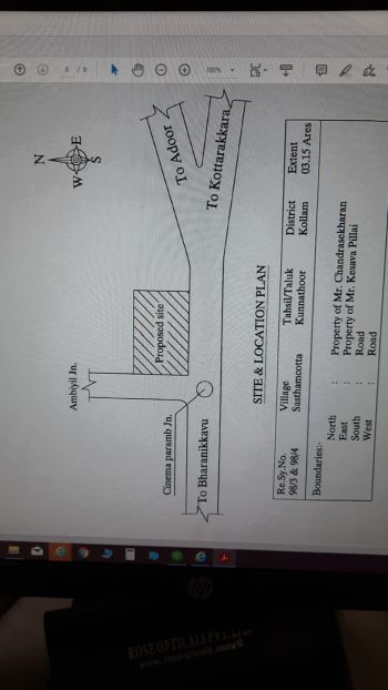 7.78 Cent Commercial Land for Sale at Moothakunnam Budget - 12500000 Total